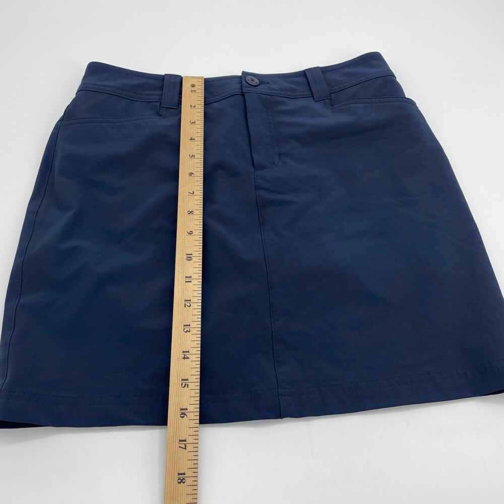 EDDIE BAUER Stretch Mini Skort Womens Size 4 Outdoor Hiking Preppy Skirt Blue - Picture 7 of 8